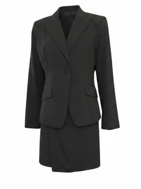 APOSTROPHE  2pc Suit Including Skirt SZ 14P and Blazer SZ 12P BLACK